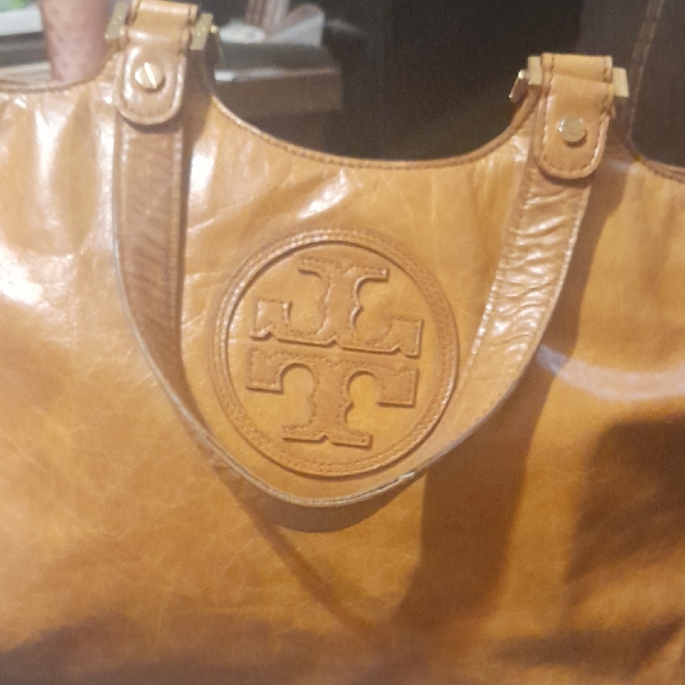 Tory Burch Tan Leather Tote Bag